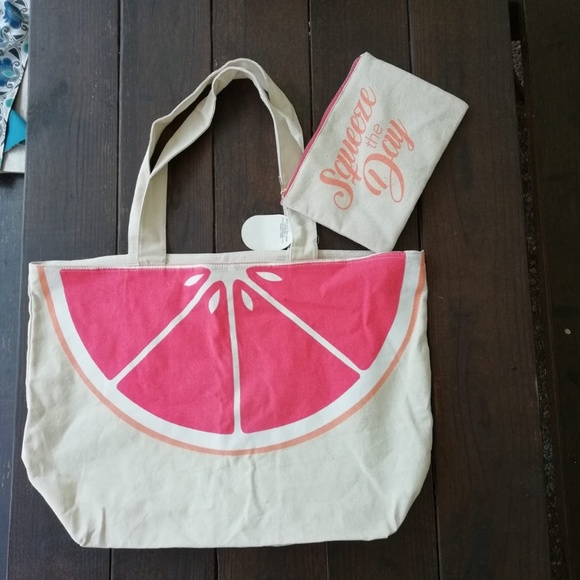 100 COTTON LARGE BEACH TOTE BAG SET - Picture 3 of 3